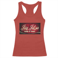Funny Brazilian Jiu Jitsu Racerback Tank Top BJJ Tactical Hugging Choke Jiujitsu Martial Arts - Wonder Print Shop
