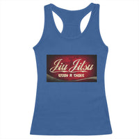 Funny Brazilian Jiu Jitsu Racerback Tank Top BJJ Tactical Hugging Choke Jiujitsu Martial Arts - Wonder Print Shop