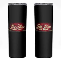 Funny Brazilian Jiu Jitsu Skinny Tumbler BJJ Tactical Hugging Choke Jiujitsu Martial Arts - Wonder Print Shop