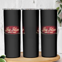 Funny Brazilian Jiu Jitsu Skinny Tumbler BJJ Tactical Hugging Choke Jiujitsu Martial Arts - Wonder Print Shop