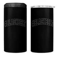 Martial Arts Karate Black Belt 4 in 1 Can Cooler Tumbler Retro Varsity Vintage - Wonder Print Shop