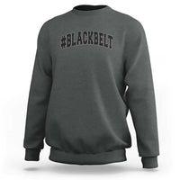 Martial Arts Karate Black Belt Sweatshirt Retro Varsity Vintage - Wonder Print Shop