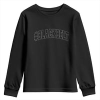 Martial Arts Karate Black Belt Youth Sweatshirt Retro Varsity Vintage - Wonder Print Shop