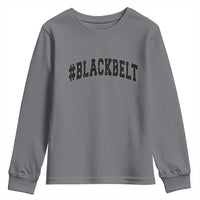 Martial Arts Karate Black Belt Youth Sweatshirt Retro Varsity Vintage - Wonder Print Shop