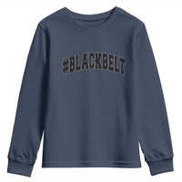 Martial Arts Karate Black Belt Youth Sweatshirt Retro Varsity Vintage - Wonder Print Shop