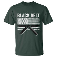 Martial Arts Karate Black Belt T Shirt Retro Vintage American Flag - Wonder Print Shop