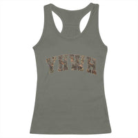 Camo YHWH Racerback Tank Top Christianity Jesus Preppy Christian Faith Bible Verse - Wonder Print Shop