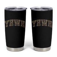 Camo YHWH Tumbler Cup Christianity Jesus Preppy Christian Faith Bible Verse - Wonder Print Shop