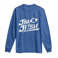 Brazilian Jiu Jitsu Long Sleeve Shirt Christian Cross BJJ Fighter Training Tee for Martial Arts Lovers - Wonder Print Shop