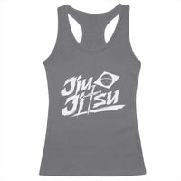 Brazilian Jiu Jitsu Racerback Tank Top Christian Cross BJJ Fighter Training Tee for Martial Arts Lovers - Wonder Print Shop