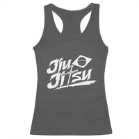 Brazilian Jiu Jitsu Racerback Tank Top Christian Cross BJJ Fighter Training Tee for Martial Arts Lovers - Wonder Print Shop
