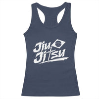 Brazilian Jiu Jitsu Racerback Tank Top Christian Cross BJJ Fighter Training Tee for Martial Arts Lovers - Wonder Print Shop