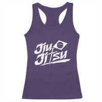 Brazilian Jiu Jitsu Racerback Tank Top Christian Cross BJJ Fighter Training Tee for Martial Arts Lovers - Wonder Print Shop