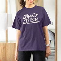 Brazilian Jiu Jitsu T Shirt For Women Christian Cross BJJ Fighter Training Tee for Martial Arts Lovers - Wonder Print Shop