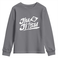 Brazilian Jiu Jitsu Youth Sweatshirt Christian Cross BJJ Fighter Training Tee for Martial Arts Lovers - Wonder Print Shop