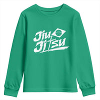 Brazilian Jiu Jitsu Youth Sweatshirt Christian Cross BJJ Fighter Training Tee for Martial Arts Lovers - Wonder Print Shop