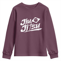 Brazilian Jiu Jitsu Youth Sweatshirt Christian Cross BJJ Fighter Training Tee for Martial Arts Lovers - Wonder Print Shop