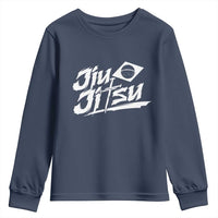 Brazilian Jiu Jitsu Youth Sweatshirt Christian Cross BJJ Fighter Training Tee for Martial Arts Lovers - Wonder Print Shop
