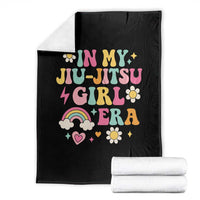 In My Jiu Jitsu Girl Era Throw Blanket Retro Groovy BJJ Girls - Wonder Print Shop