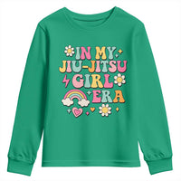 In My Jiu Jitsu Girl Era Youth Sweatshirt Retro Groovy BJJ Girls - Wonder Print Shop