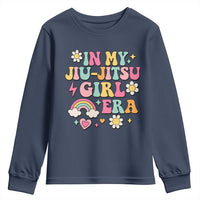 In My Jiu Jitsu Girl Era Youth Sweatshirt Retro Groovy BJJ Girls - Wonder Print Shop