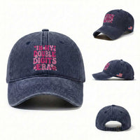 10 Years Old Birthday Girl Washed Cotton Baseball Cap In My Double Digits Era