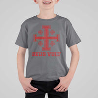Catholic Knight Templar Crusader Cross T Shirt For Kid - Wonder Print Shop