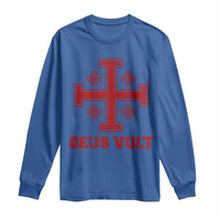 Catholic Knight Templar Crusader Cross Long Sleeve Shirt - Wonder Print Shop