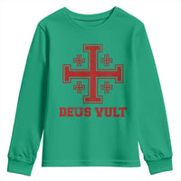 Catholic Knight Templar Crusader Cross Youth Sweatshirt - Wonder Print Shop