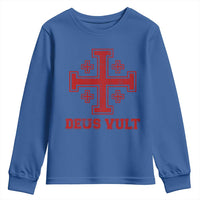 Catholic Knight Templar Crusader Cross Youth Sweatshirt - Wonder Print Shop