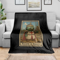 Funny Knight Meme Throw Blanket Vintage Pepe Frog Templar Crusader Fren Soldier - Wonder Print Shop