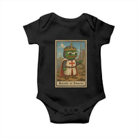Funny Knight Meme Baby Onesie Vintage Pepe Frog Templar Crusader Fren Soldier - Wonder Print Shop
