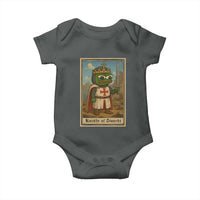 Funny Knight Meme Baby Onesie Vintage Pepe Frog Templar Crusader Fren Soldier - Wonder Print Shop