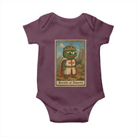 Funny Knight Meme Baby Onesie Vintage Pepe Frog Templar Crusader Fren Soldier - Wonder Print Shop