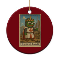 Funny Knight Meme Ceramic Ornament Vintage Pepe Frog Templar Crusader Fren Soldier - Wonder Print Shop