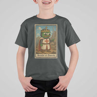 Funny Knight Meme T Shirt For Kid Vintage Pepe Frog Templar Crusader Fren Soldier - Wonder Print Shop
