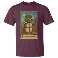 Funny Knight Meme T Shirt Vintage Pepe Frog Templar Crusader Fren Soldier - Wonder Print Shop