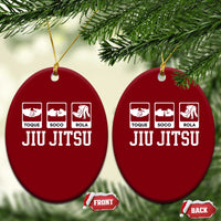 Funny BJJ Ceramic Ornament Toque Soco Rola Brazilian Jiu Jitsu - Wonder Print Shop