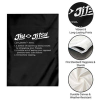 Funny Brazilian Jiu Jitsu Garden Flag Jiujitsu Definition BJJ - Wonder Print Shop
