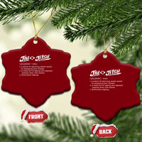 Funny Brazilian Jiu Jitsu Ceramic Ornament Jiujitsu Definition BJJ - Wonder Print Shop