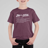 Funny Brazilian Jiu Jitsu T Shirt For Kid Jiujitsu Definition BJJ - Wonder Print Shop
