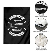 Vintage Jiu Jitsu Garden Flag Armlocks and Leglocks BJJ Grappling Fans - Wonder Print Shop