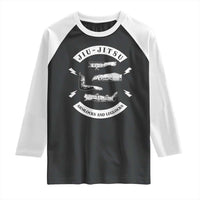 Vintage Jiu Jitsu Raglan Shirt Armlocks and Leglocks BJJ Grappling Fans - Wonder Print Shop