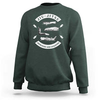 Vintage Jiu Jitsu Sweatshirt Armlocks and Leglocks BJJ Grappling Fans - Wonder Print Shop