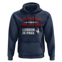 Brazilian BJJ Hoodie Touch Me First Jiu Jitsu Lesson Is Free - Wonder Print Shop