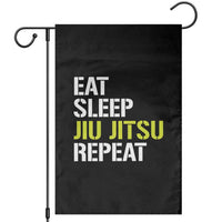 Eat Sleep Jiu Jitsu Repeat Garden Flag Cool JiuJitsu BJJ - Wonder Print Shop