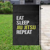 Eat Sleep Jiu Jitsu Repeat Garden Flag Cool JiuJitsu BJJ - Wonder Print Shop