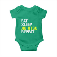 Eat Sleep Jiu Jitsu Repeat Baby Onesie Cool JiuJitsu BJJ - Wonder Print Shop