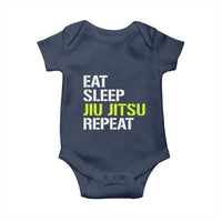 Eat Sleep Jiu Jitsu Repeat Baby Onesie Cool JiuJitsu BJJ - Wonder Print Shop