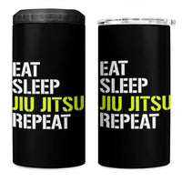 Eat Sleep Jiu Jitsu Repeat 4 in 1 Can Cooler Tumbler Cool JiuJitsu BJJ - Wonder Print Shop
